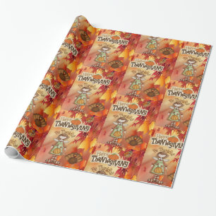 Papier Cadeau Papier à envelopper Thanksgiving