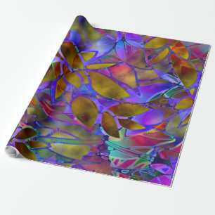 Papier Cadeau Papier à envelopper Verre Abstrait Floral