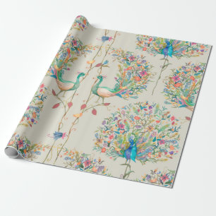 Papier Cadeau Papier à épluchage de paon