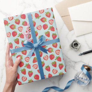 Papier Cadeau Papier à fraise à la menthe / Enveloppement cadeau