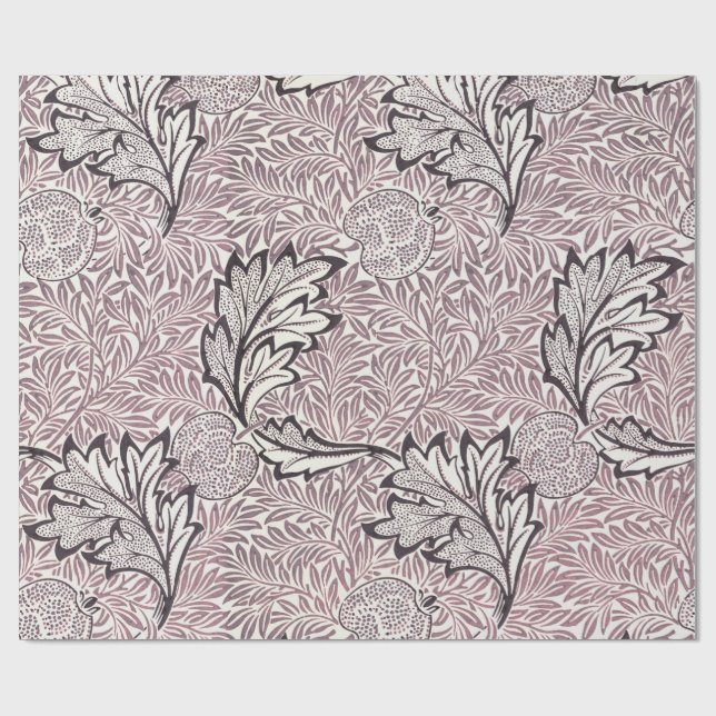 PAPIER CADEAU PAPIER À LAVAGE : WILLIAM MORRIS : POMME (Plat)