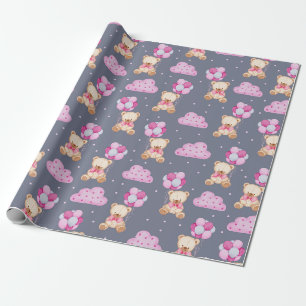 Papier Cadeau Papier à Motif pour ours en peluche