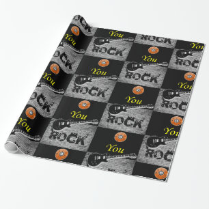 Papier Cadeau Papier à papier Rock Music
