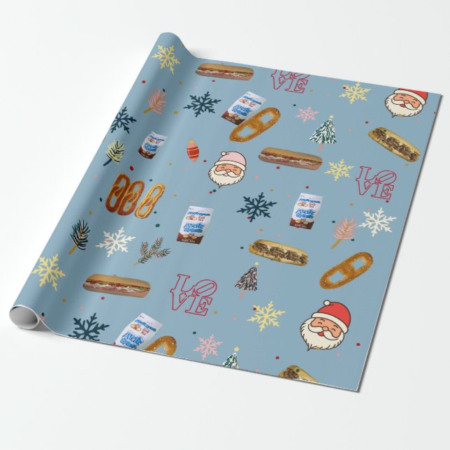 Papier Cadeau Papier à papier - Une histoire de Noël à Philly (Déroulé)