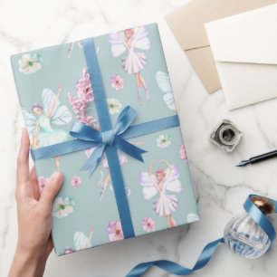 Papier Cadeau Papier à papillon Dansant Ballerina Wrapper