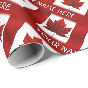 Papier Cadeau Papier à souvenir du drapeau du Canada