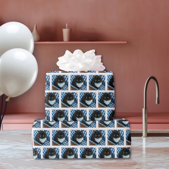 Papier Cadeau Papier Amoureux des chats pour maman chat (Créateur téléchargé)