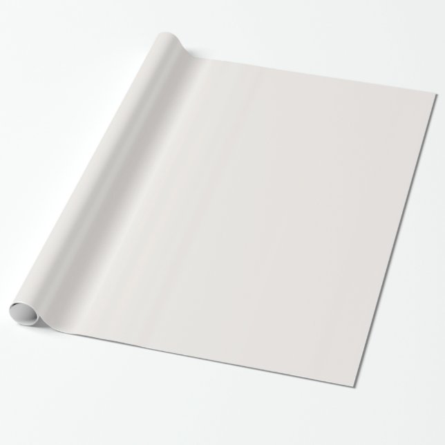 Papier Cadeau Papier blanc brillant Isabelline (Déroulé)