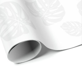 Papier Cadeau Papier blanc classique à envelopper Feuille tropic