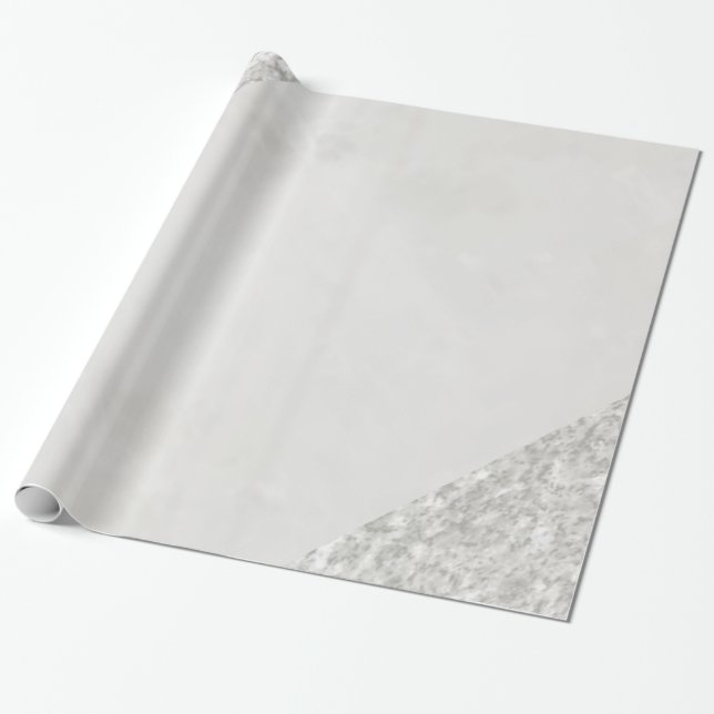 Papier Cadeau Papier brillant, Argent gris (Déroulé)