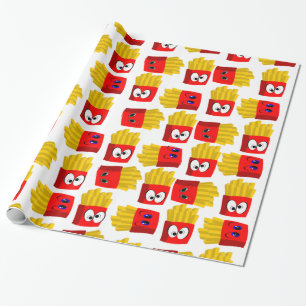 Papier Cadeau Papier brillant, Fries françaises