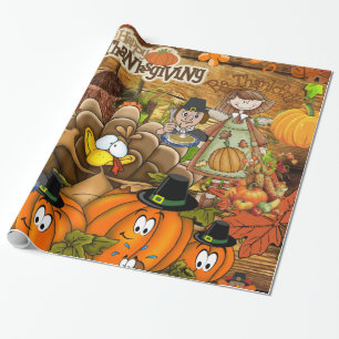 Papier Cadeau Papier brillant, Thanksgiving Turquie