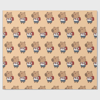 Papier Cadeau Papier capybara | Cadeau amusant et fantasque