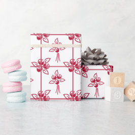 Papier Cadeau Papier Carré Motif Red Roses