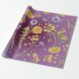 Papier Cadeau Papier Dandelion Delight Wrapper