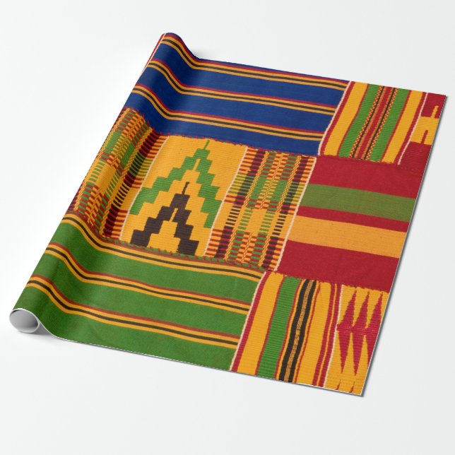 Papier Cadeau Papier de gravure Kente (Déroulé)