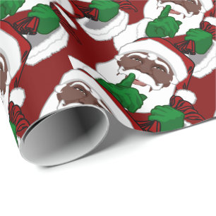Papier Cadeau Papier de Noël africain Père Noël