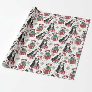 Papier Cadeau Papier de Noël de Chiens mignons