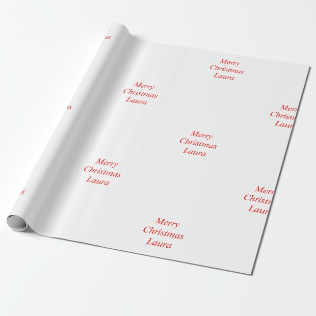 Papier Cadeau Papier de Noël personnalisé (Déroulé)