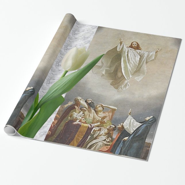 Papier Cadeau Papier de papier de papier d'enveloppement Jésus-C (Déroulé)