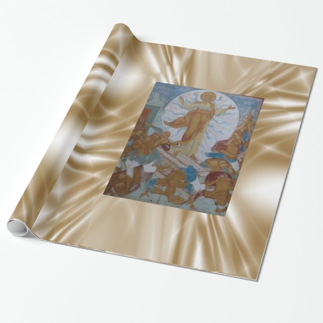 Papier Cadeau Papier de papier de papier d'enveloppement Jésus-C (Déroulé)