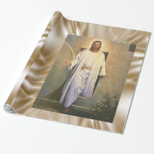 Papier Cadeau Papier de papier de papier d'enveloppement Jésus-C