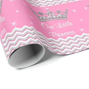 Papier Cadeau Papier de princesse personnalisé par rose