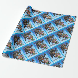 Papier Cadeau Papier de recouvrement de Krampus