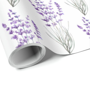 Papier Cadeau Papier de recouvrement de lavande