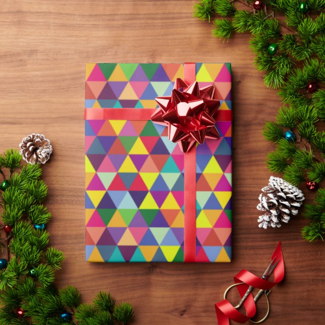Papier Cadeau Papier de recouvrement géométrique de 30 pouces x  (Cadeau de vacances)