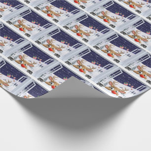 Papier Cadeau Papier de recouvrement Rudolf