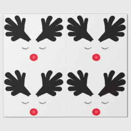 Papier Cadeau Papier de recouvrement Rudolph