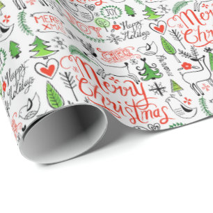 Papier Cadeau Papier de tissus de Noël