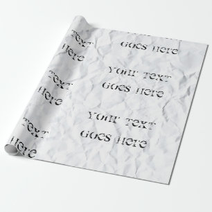 Papier Cadeau Papier découpé avec votre texte dégradé