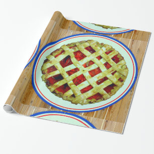 Papier Cadeau papier d'emballage à tarte de fraise