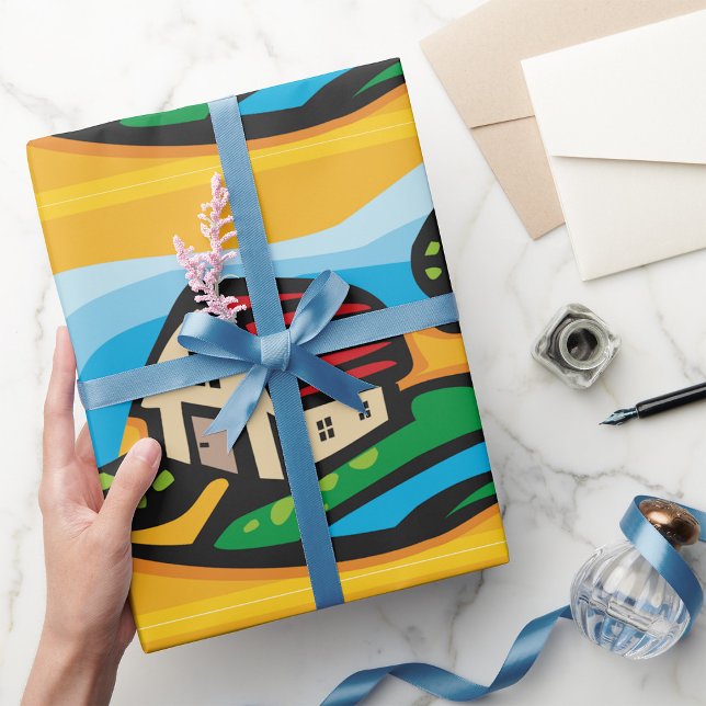 Papier Cadeau Papier d'emballage agricole (Créateur téléchargé)