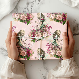 Papier Cadeau Papier d'emballage Alice au pays des merveilles à 
