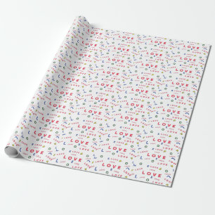 Papier Cadeau papier d'emballage amour