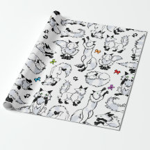 Papier d'emballage arctique de Fox - choisissez