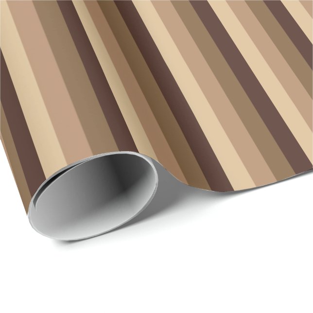 Papier Cadeau Papier d'emballage au chocolat au lait (Coin rond)