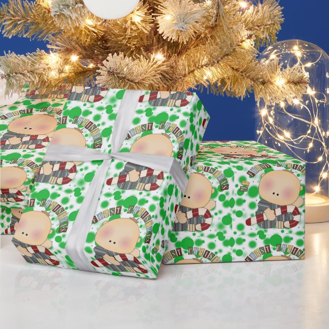 Papier Cadeau Papier d'emballage Babys First Christmas (Vacances)