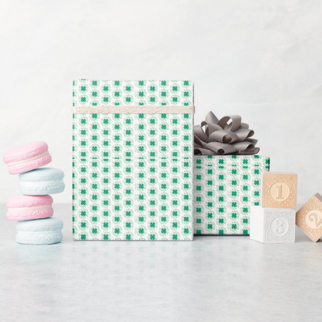 Papier Cadeau Papier d'emballage blanc brillant (Baby Shower)
