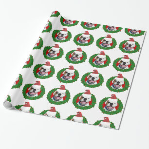 Papier Cadeau Papier d'emballage blanc de Noël