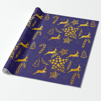 Papier Cadeau Papier d'emballage bleu Star Leap