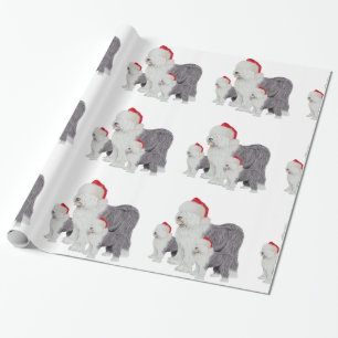 Papier Cadeau Papier d'emballage brillant de chien de berger