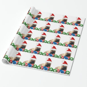Papier Cadeau Papier d'emballage brillant de Shar Pei, 30" x 6'