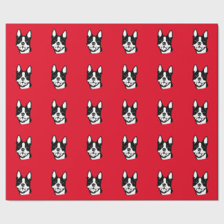 Papier Cadeau Papier d'emballage cadeau de Boston Terrier