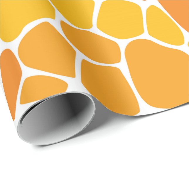 Papier Cadeau Papier d'emballage cadeau de girafe (Coin rond)