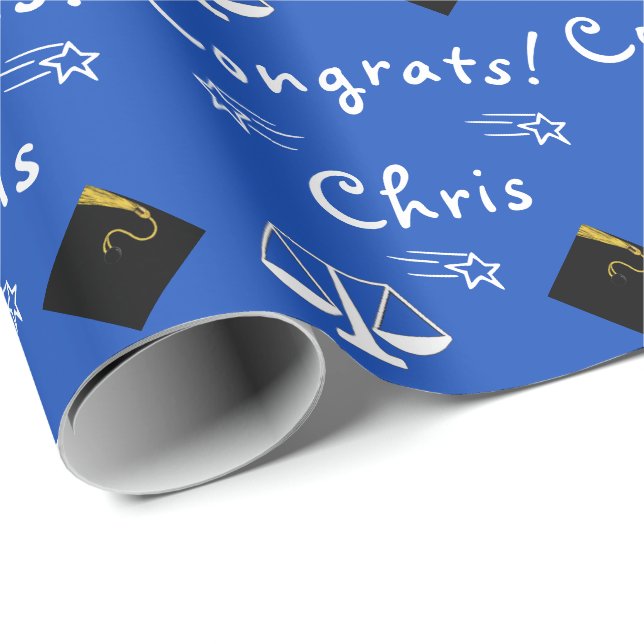 Papier Cadeau papier d'emballage cadeau de l'école de droit pers (Coin rond)