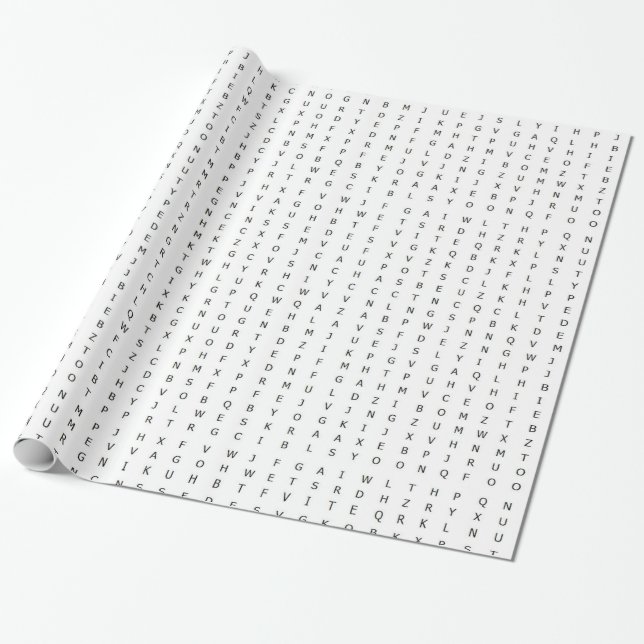 Papier Cadeau Papier d'emballage cadeau de puzzle de découverte (Déroulé)